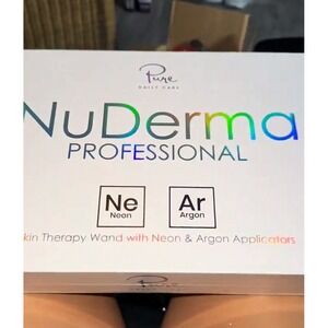Pure Daily Care NuDerma Professional Skin Therapy Wand Neon Argon High Frequency